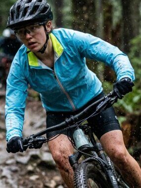 PEARL IZUMI Select Womens Jacket Medium Aqua Waterproof Outdoors Adventure